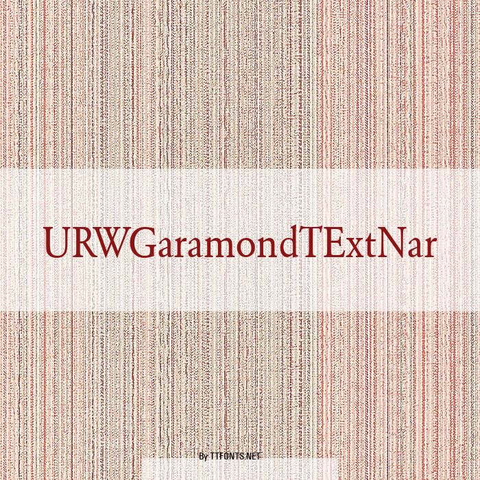 URWGaramondTExtNar example
