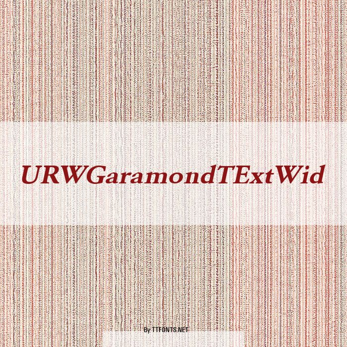 URWGaramondTExtWid example