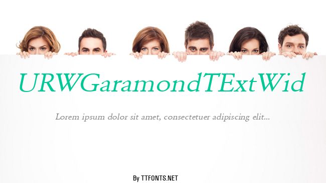 URWGaramondTExtWid example