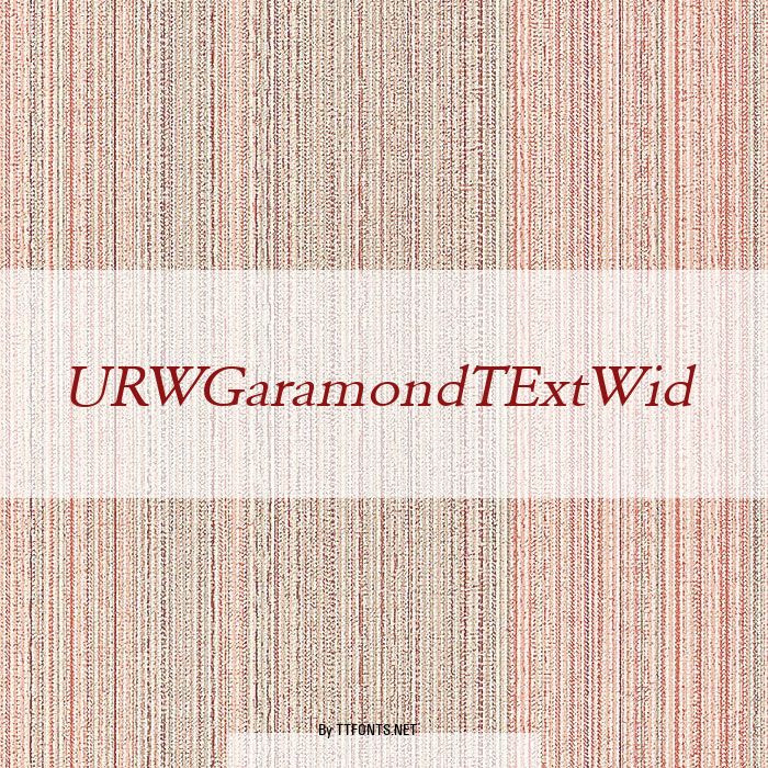 URWGaramondTExtWid example