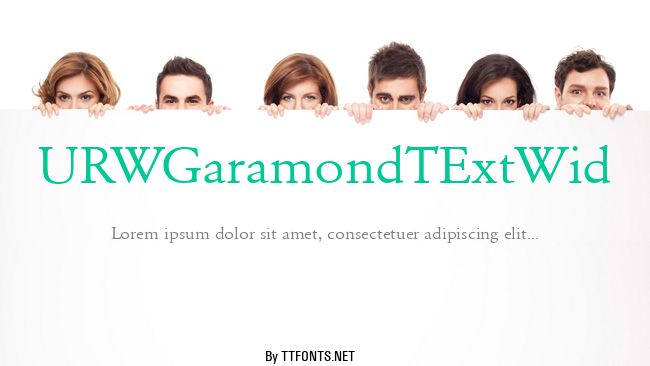 URWGaramondTExtWid example