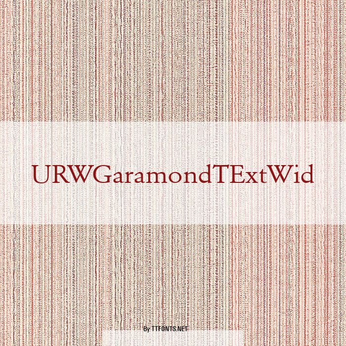 URWGaramondTExtWid example