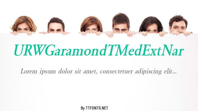 URWGaramondTMedExtNar example