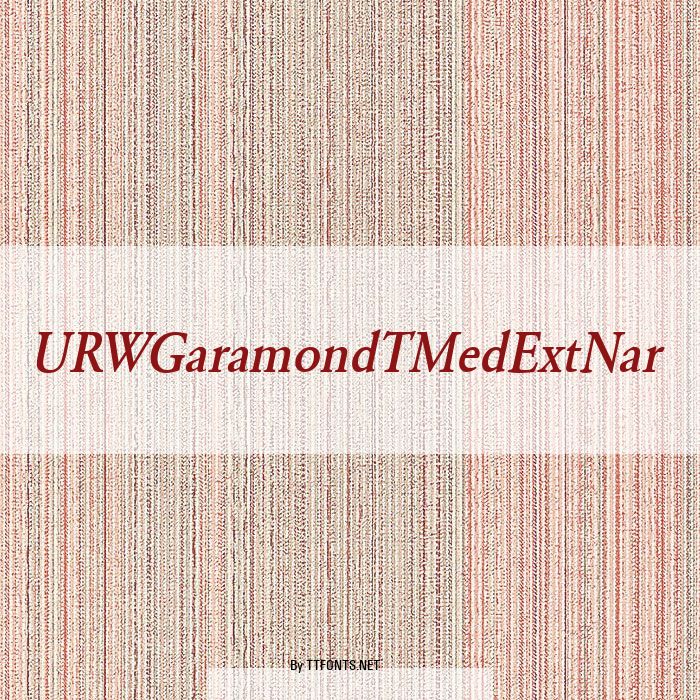 URWGaramondTMedExtNar example