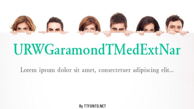 URWGaramondTMedExtNar example
