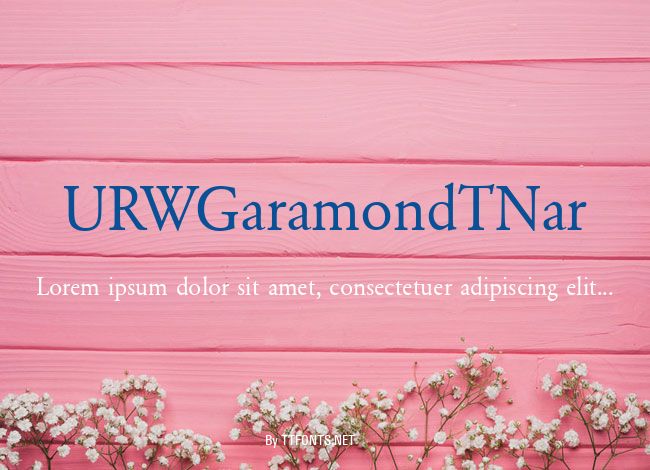 URWGaramondTNar example