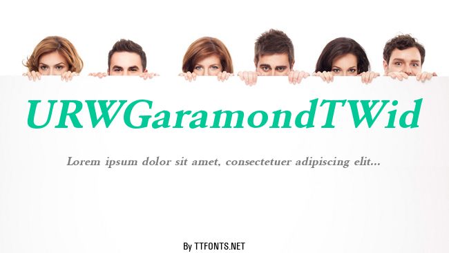 URWGaramondTWid example