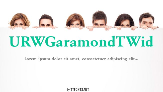 URWGaramondTWid example
