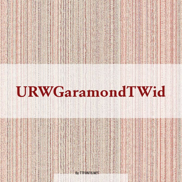 URWGaramondTWid example