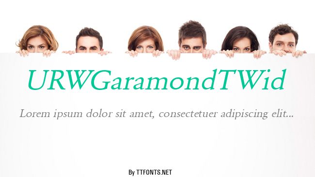 URWGaramondTWid example
