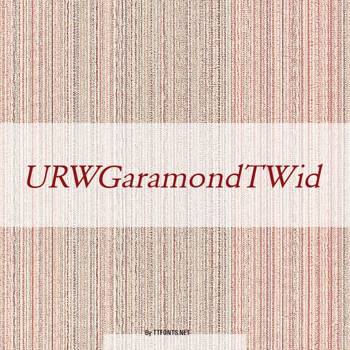 URWGaramondTWid example