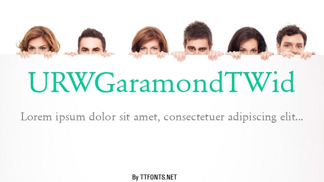 URWGaramondTWid example