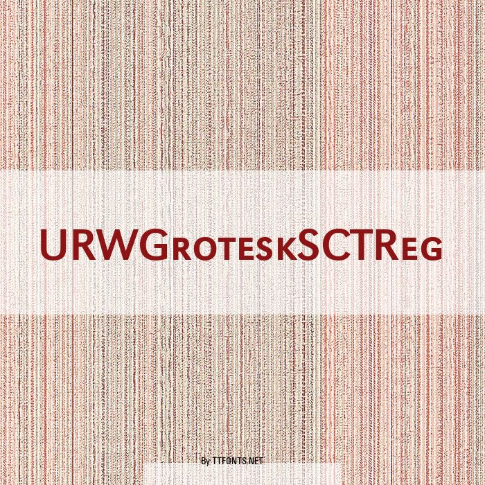 URWGroteskSCTReg example