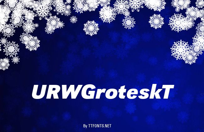 URWGroteskT example