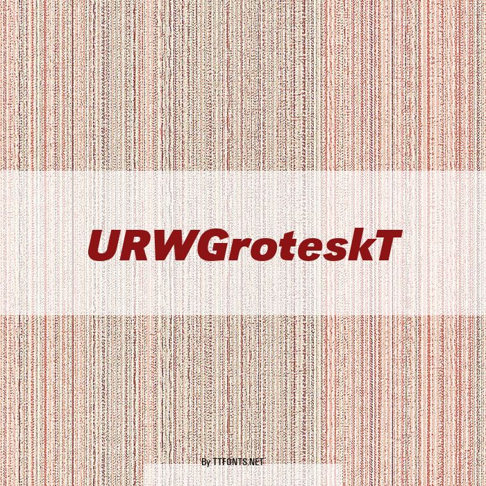 URWGroteskT example