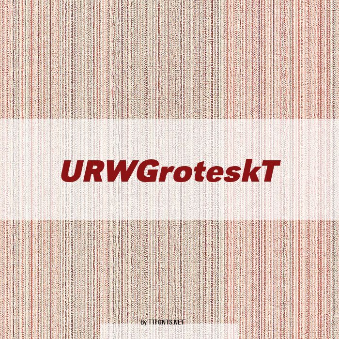 URWGroteskT example