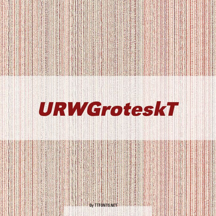 URWGroteskT example