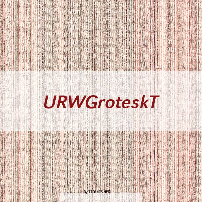URWGroteskT example