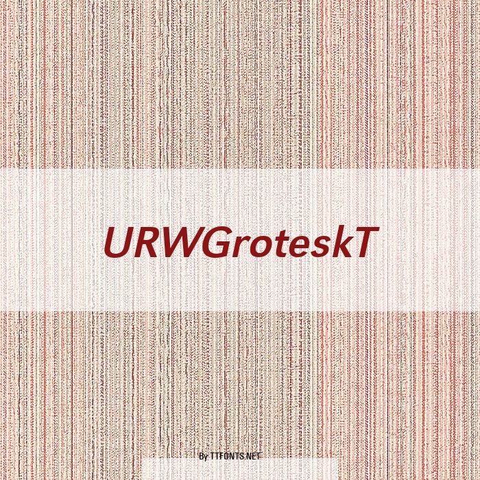 URWGroteskT example