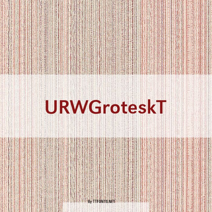 URWGroteskT example