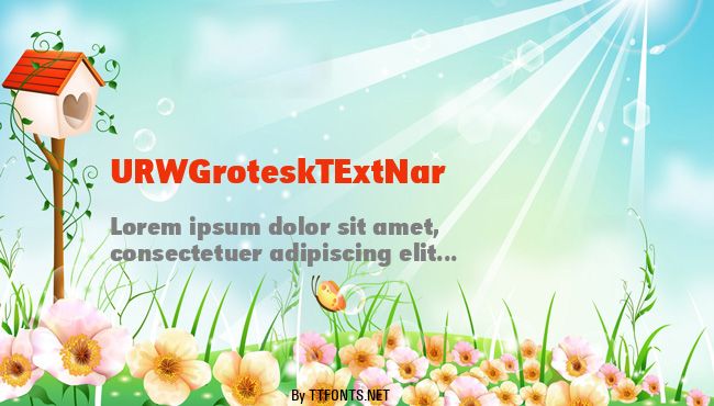 URWGroteskTExtNar example