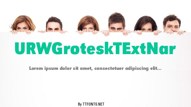 URWGroteskTExtNar example