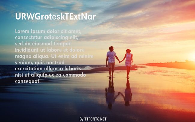 URWGroteskTExtNar example