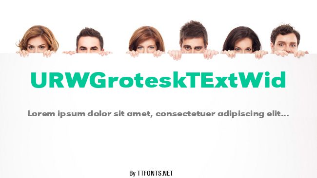 URWGroteskTExtWid example
