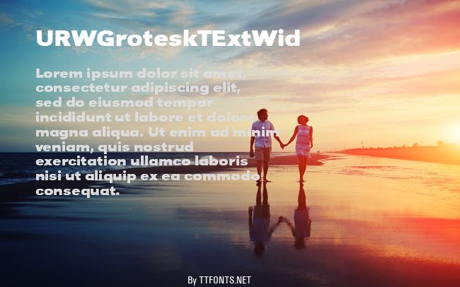 URWGroteskTExtWid example