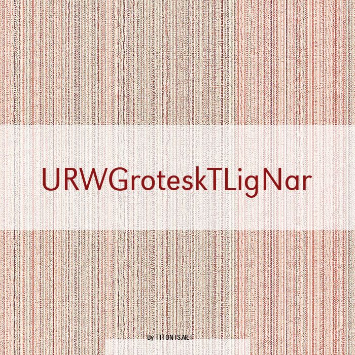 URWGroteskTLigNar example