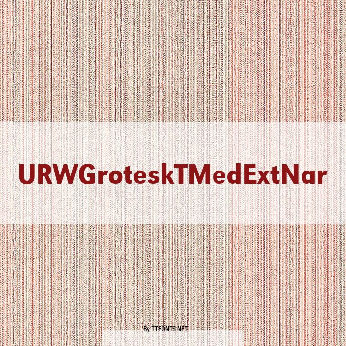 URWGroteskTMedExtNar example