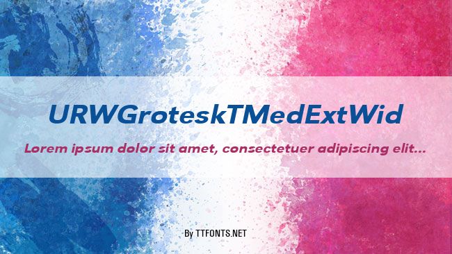 URWGroteskTMedExtWid example
