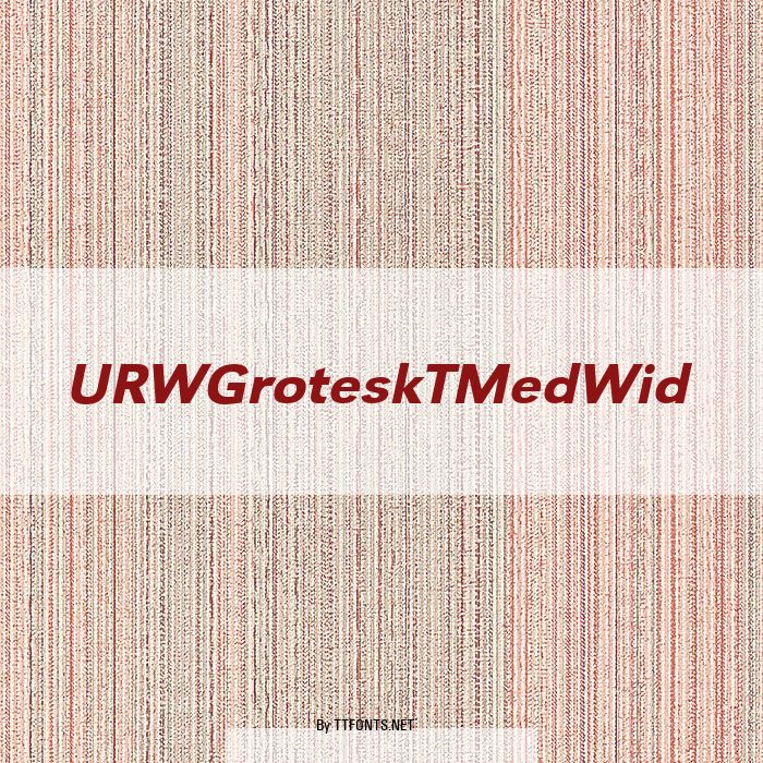 URWGroteskTMedWid example