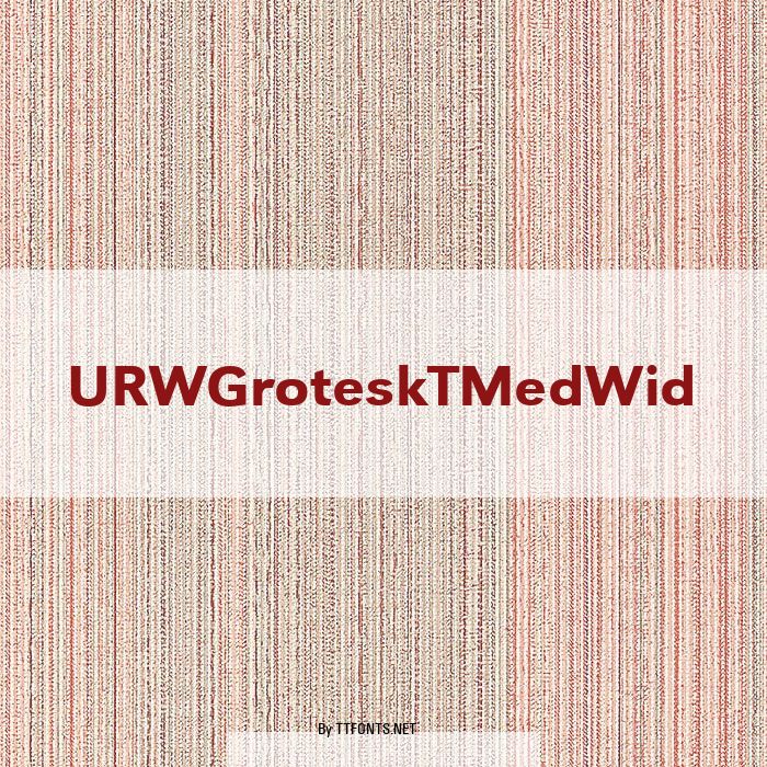 URWGroteskTMedWid example