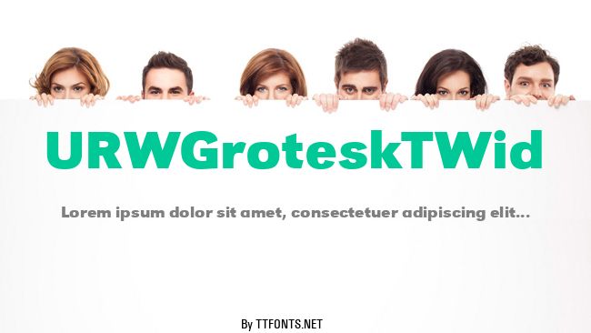 URWGroteskTWid example