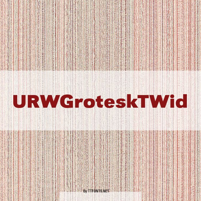 URWGroteskTWid example