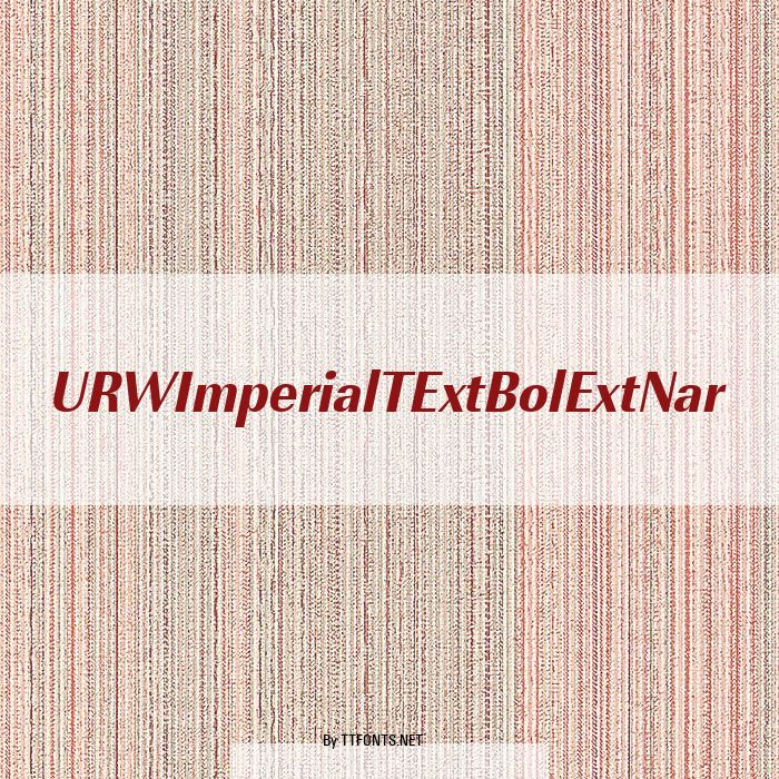 URWImperialTExtBolExtNar example
