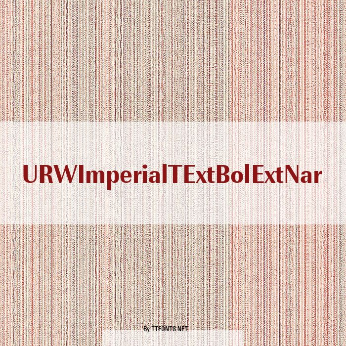 URWImperialTExtBolExtNar example