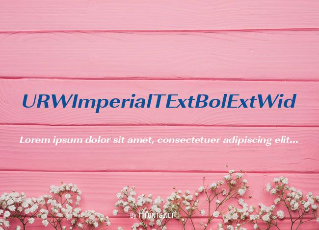 URWImperialTExtBolExtWid example