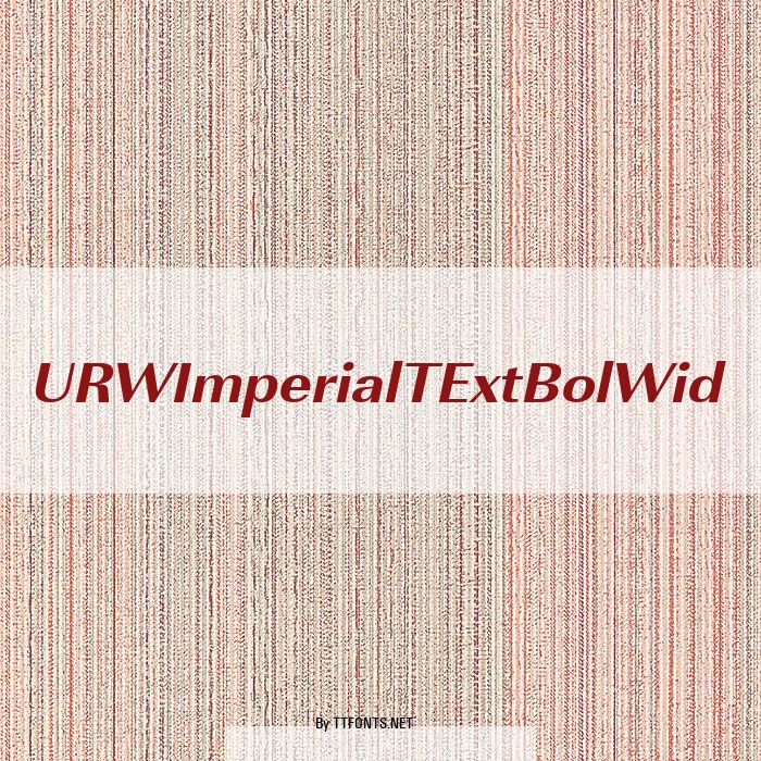 URWImperialTExtBolWid example
