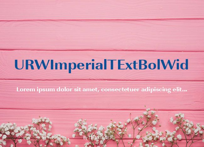 URWImperialTExtBolWid example