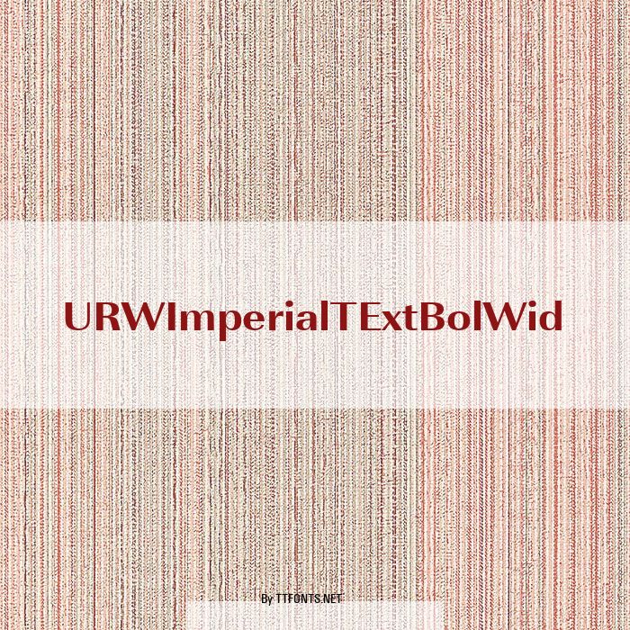 URWImperialTExtBolWid example