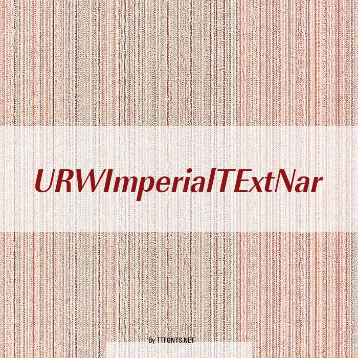 URWImperialTExtNar example
