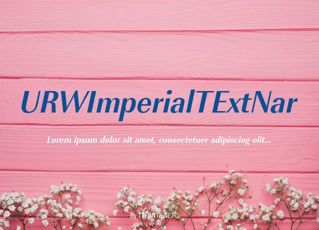 URWImperialTExtNar example