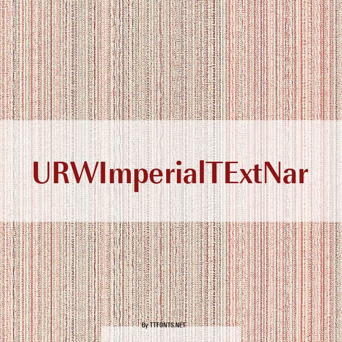 URWImperialTExtNar example