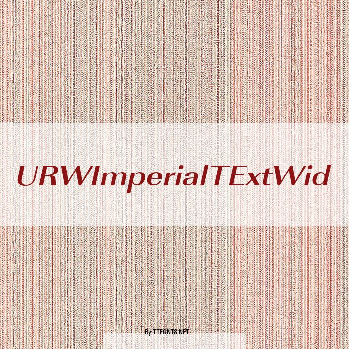 URWImperialTExtWid example