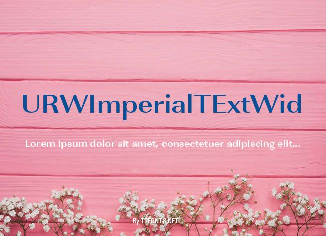 URWImperialTExtWid example