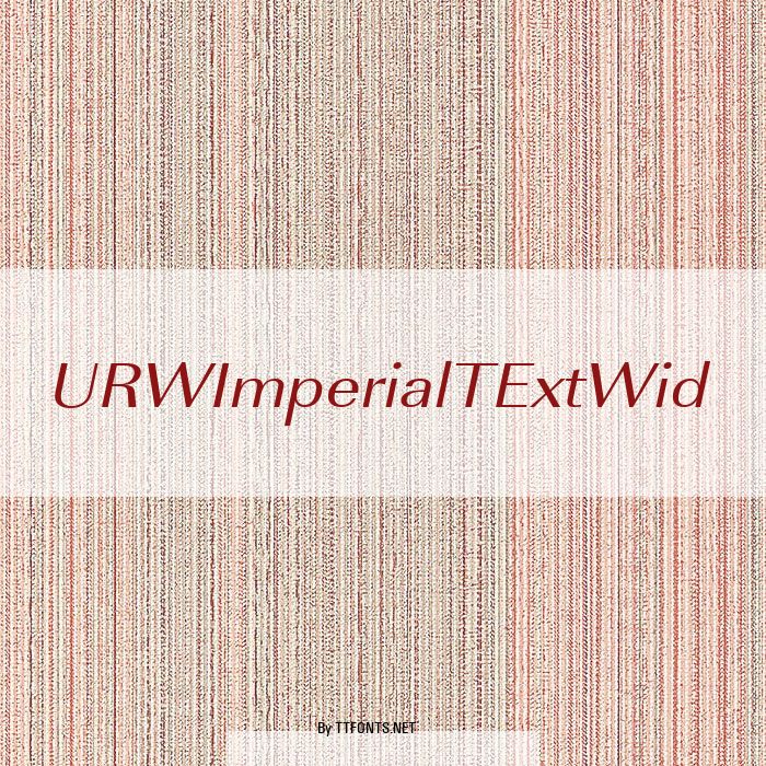 URWImperialTExtWid example