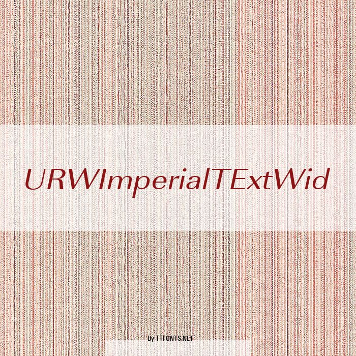URWImperialTExtWid example