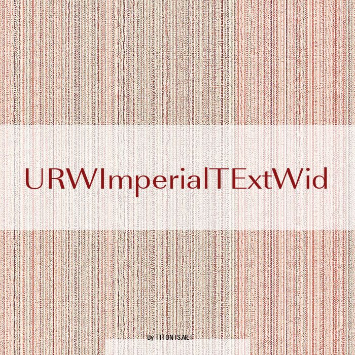 URWImperialTExtWid example